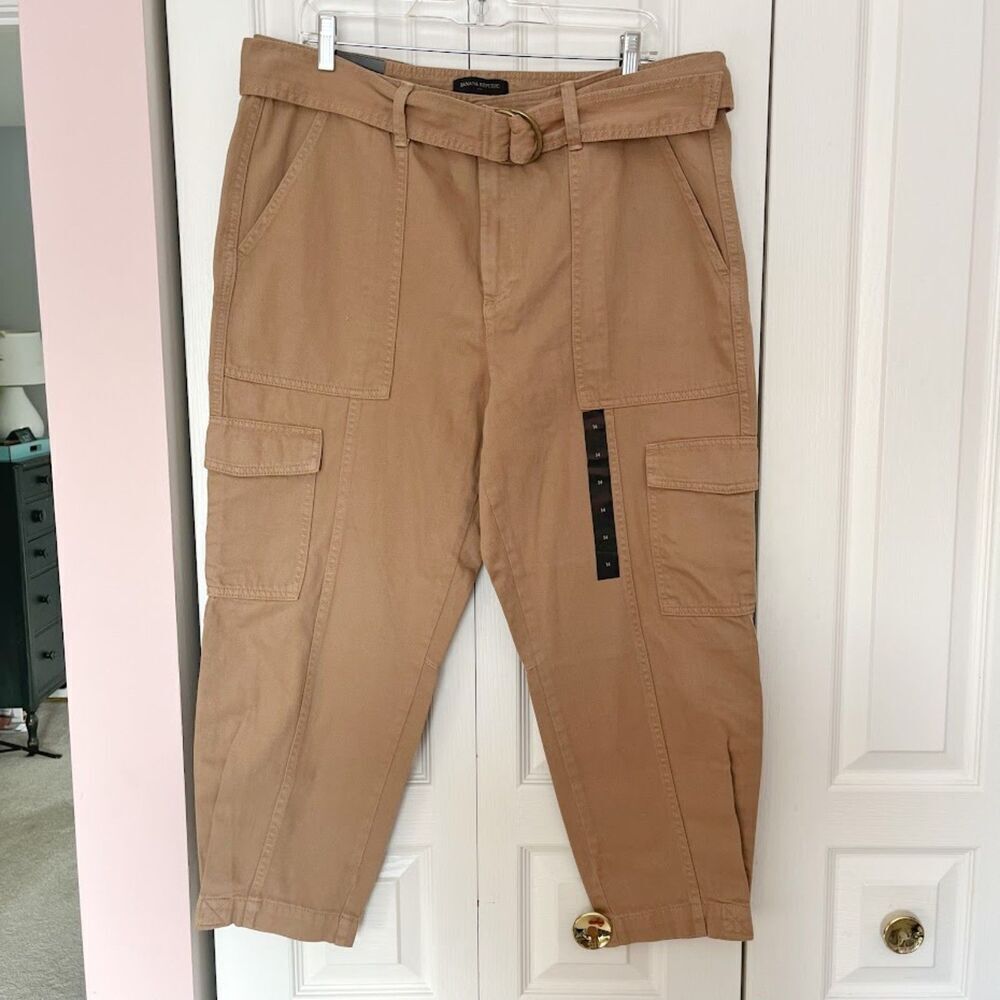 Banana Republic Factory NWT High Waisted Tapered Slim Belted Utility Cargo Pants